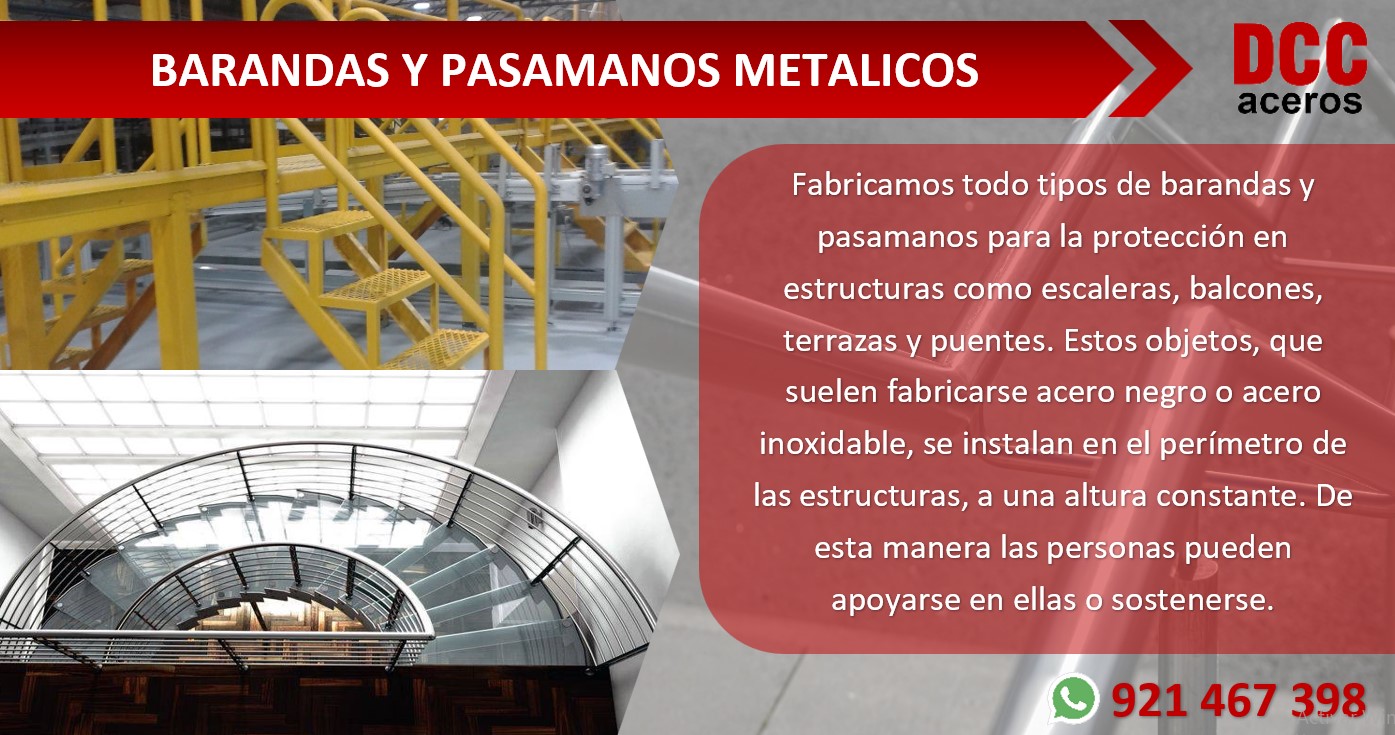 BARANDAS Y PASAMANOS METALICOS